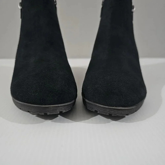 NEW Blondo Vivian Ankle Bootie Womens 6.5 Black Suede Waterproof Western Casual - Picture 6 of 13